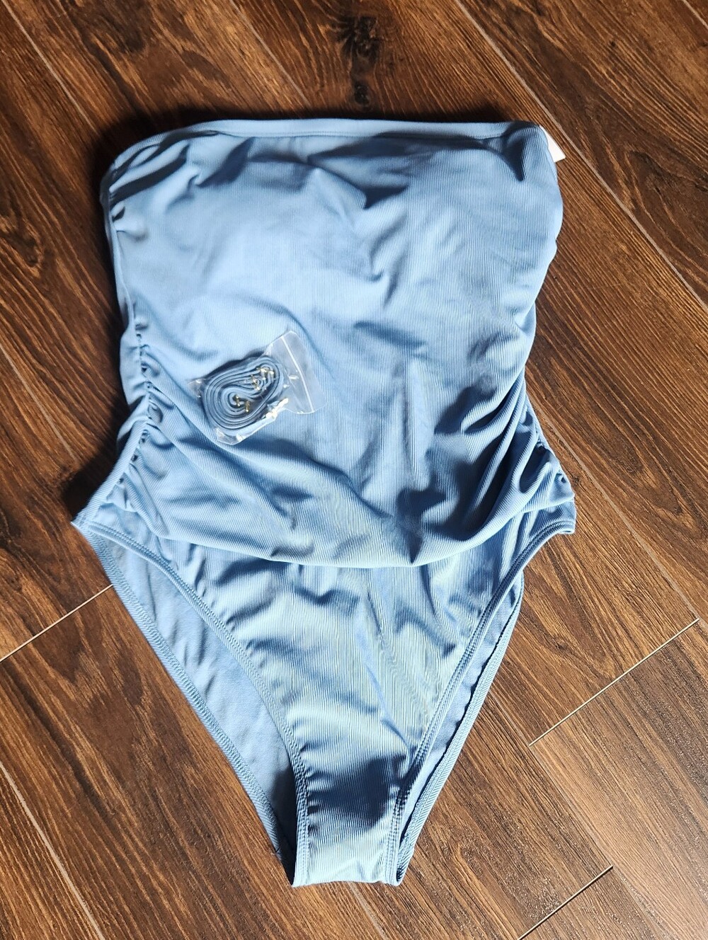 Light Blue One-Piece Swimsuit - Women Swim